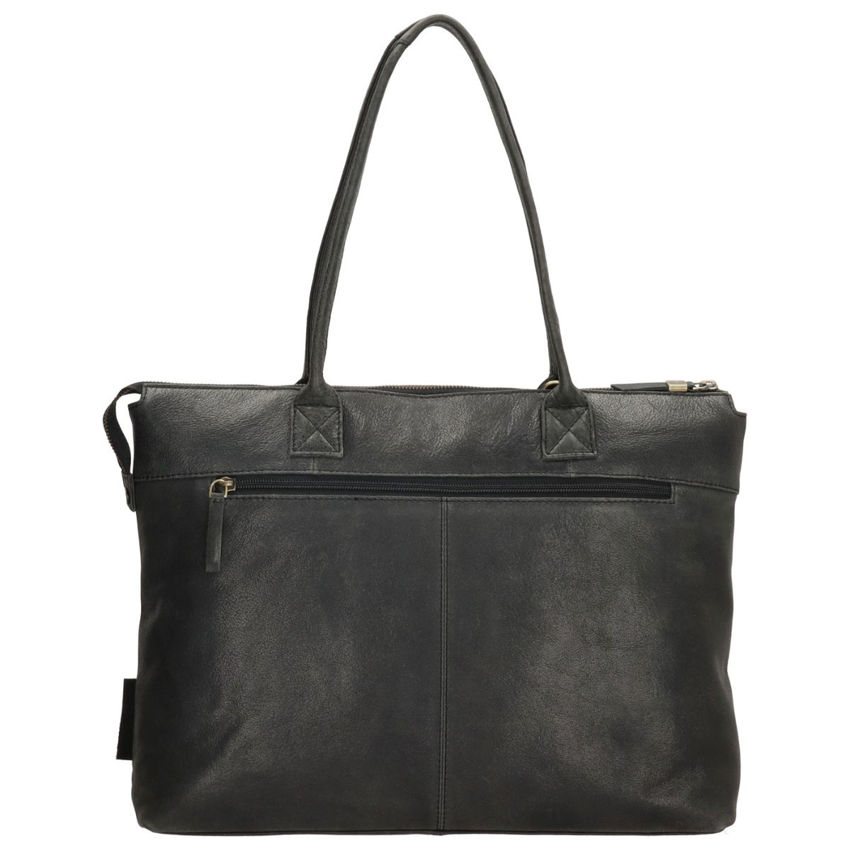 Dámska kožená biznis kabelka čierna Ysabel