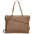 Dámska kožená biznis kabelka taupe Ysabel