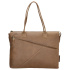 Dámska kožená biznis kabelka taupe Ysabel