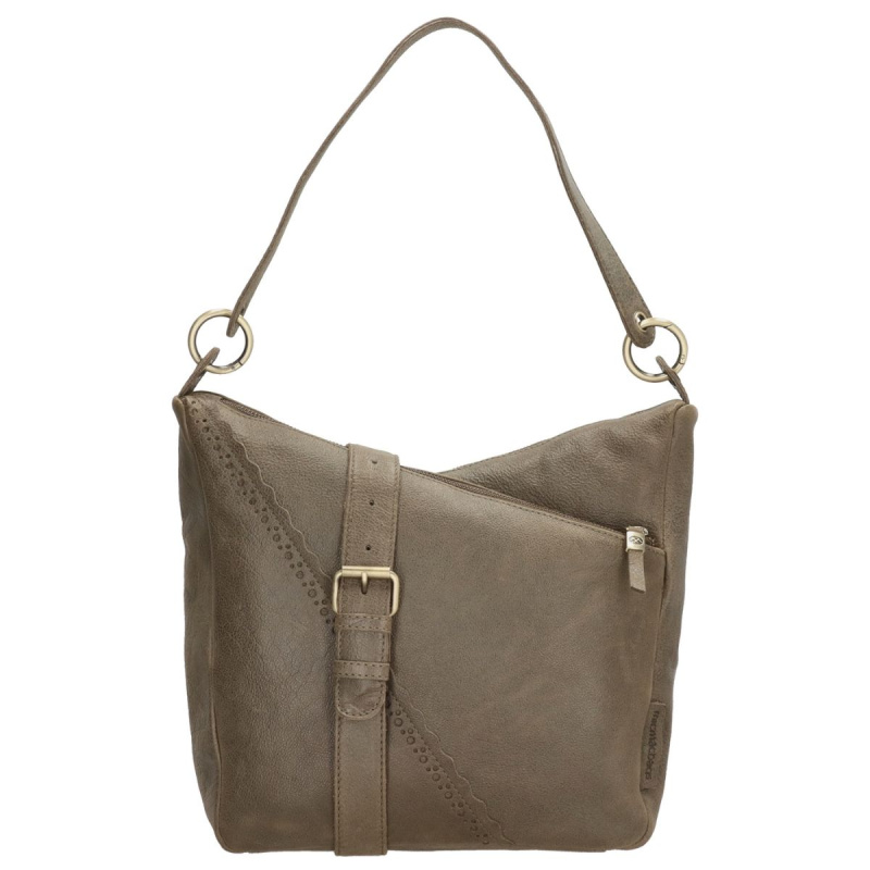 Dámska kožená kabelka olivová Arista