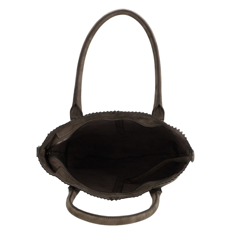 Dámska kabelka na rameno tmavohnedá Devona