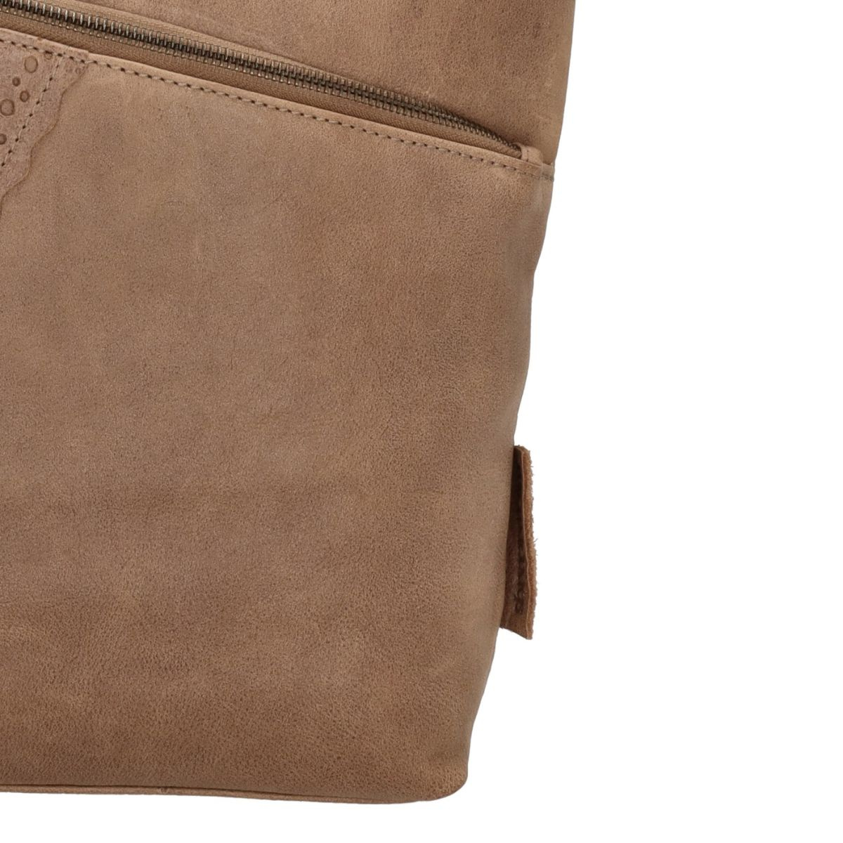 Dámska kožená kabelka taupe Diona