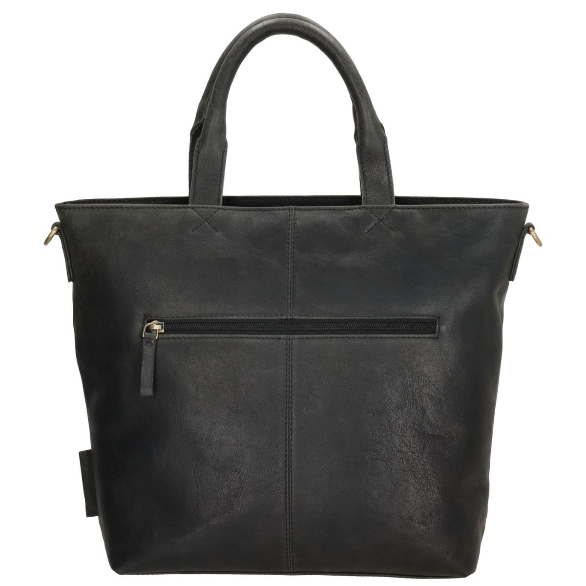 Dámska kožená kabelka čierna Diona