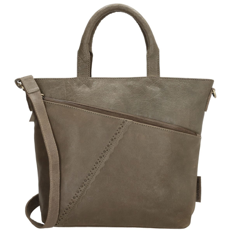 Dámska kožená kabelka olivová Diona