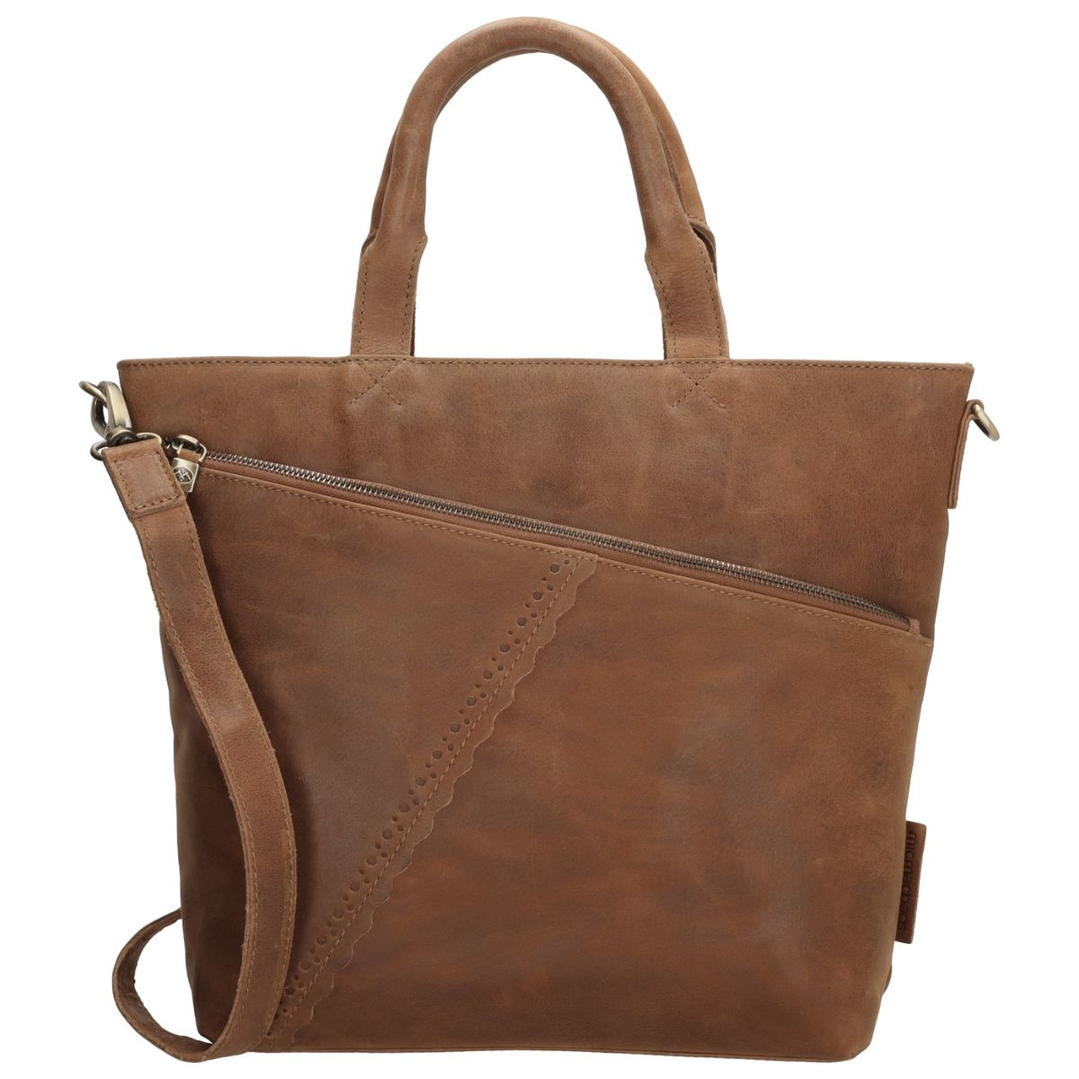 Dámska kožená kabelka hnedá Diona