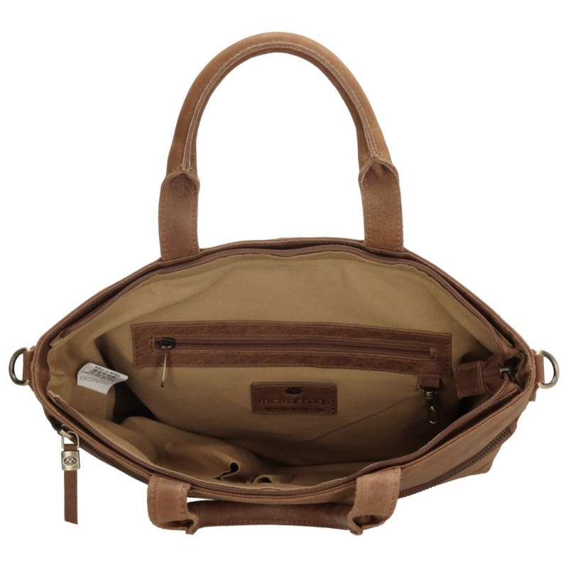 Dámska kožená kabelka hnedá Diona