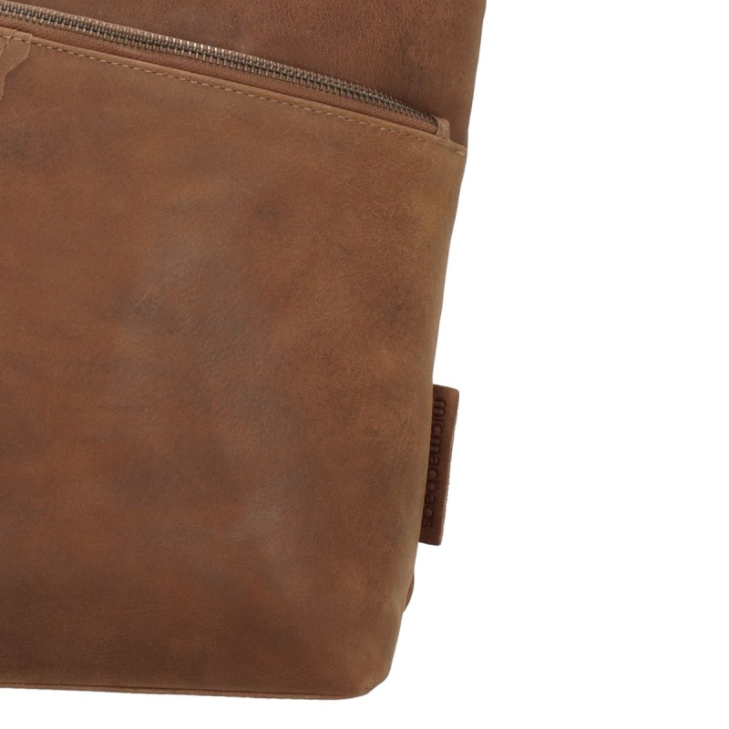 Dámska kožená kabelka hnedá Diona