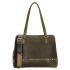 Dámska kožená kabelka olivová Edena
