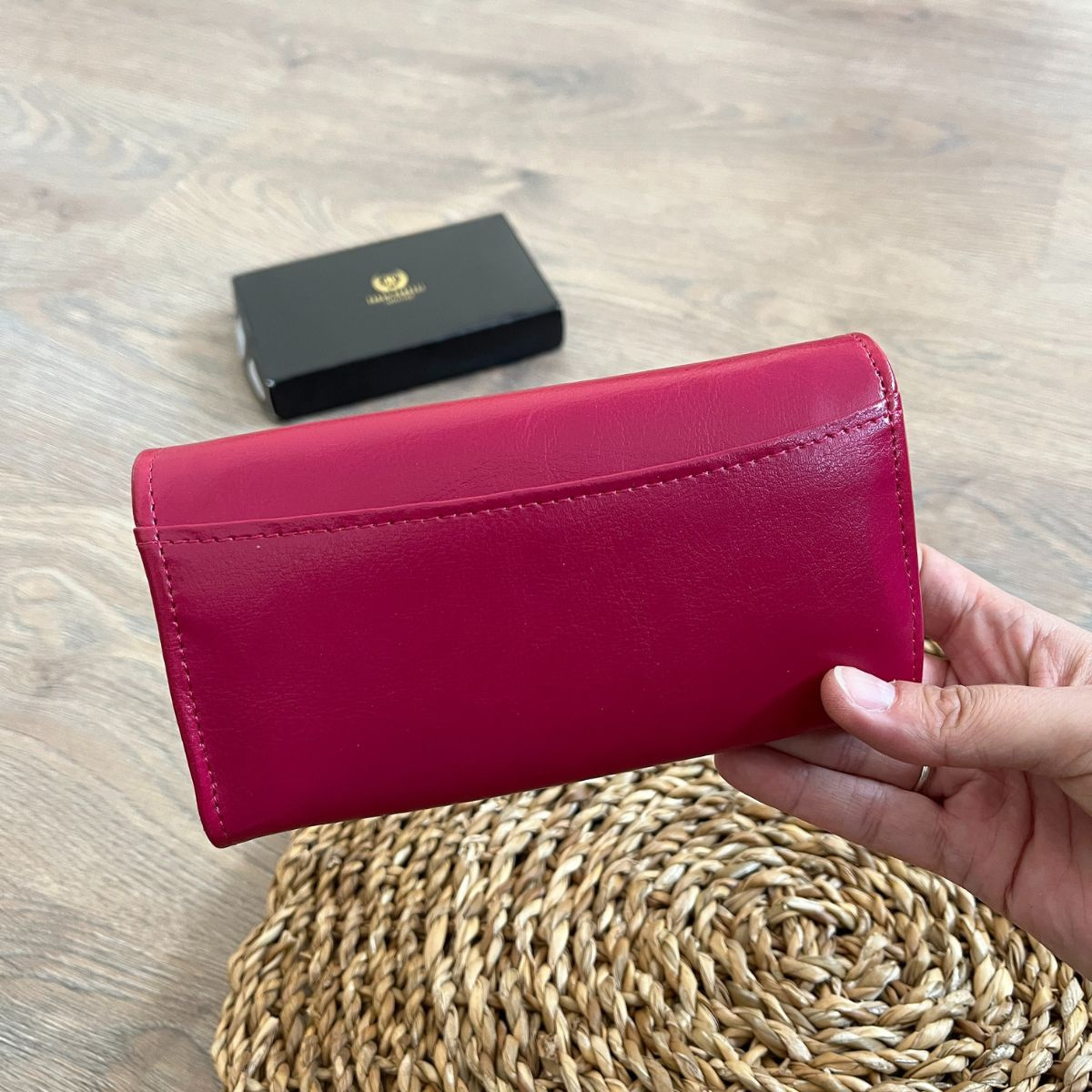 Dámska kožená peňaženka ružová ALETTA