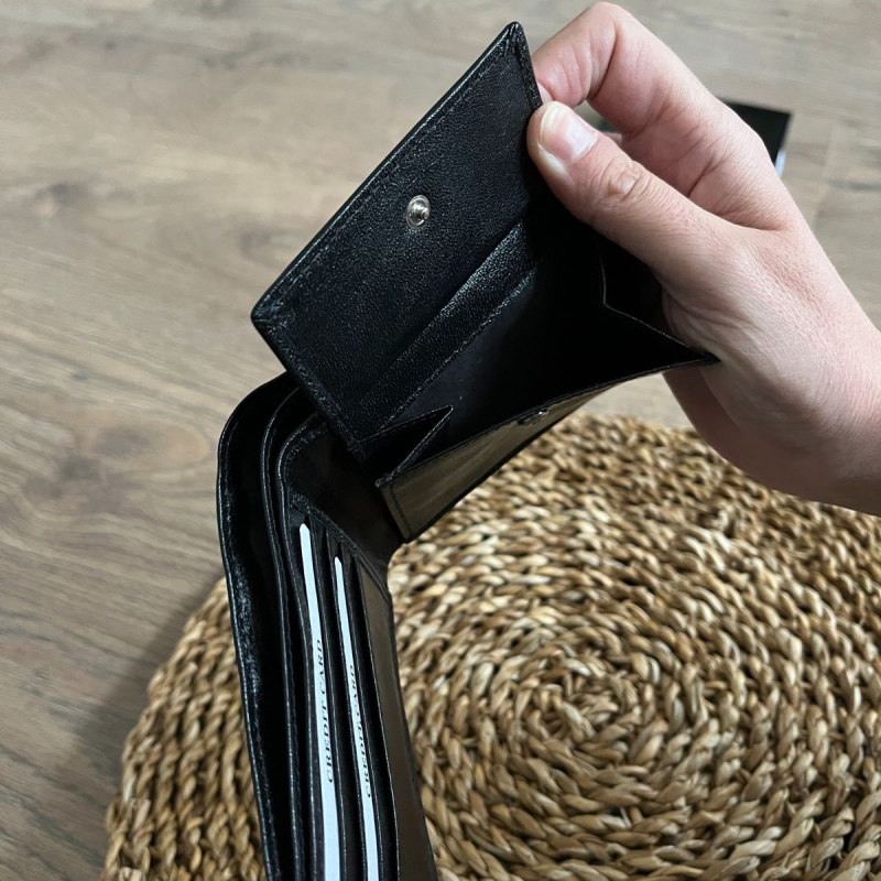 Pánska kožená peňaženka čierna AMES