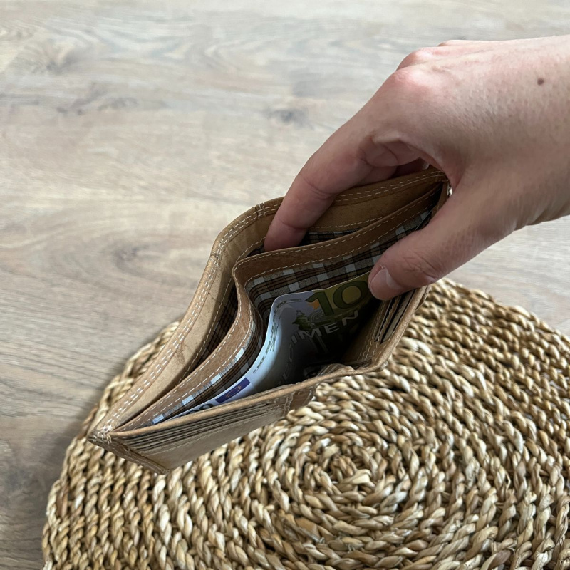 Pánska kožená peňaženka tan ATTIS