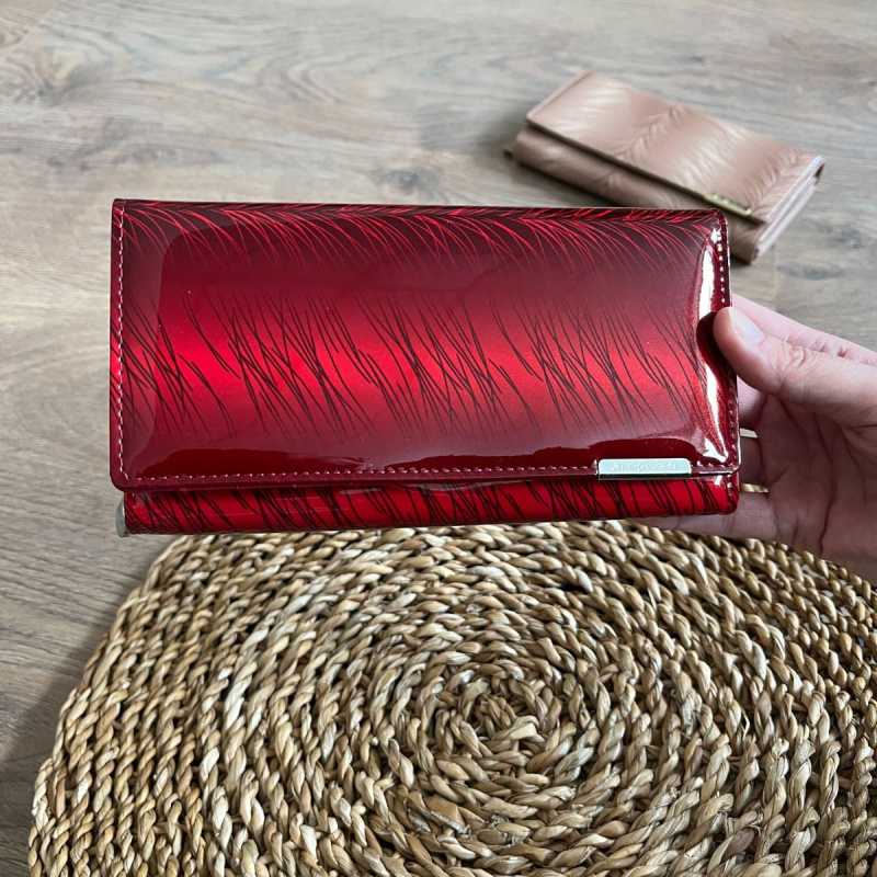 Dámska kožená peňaženka červená BALERE