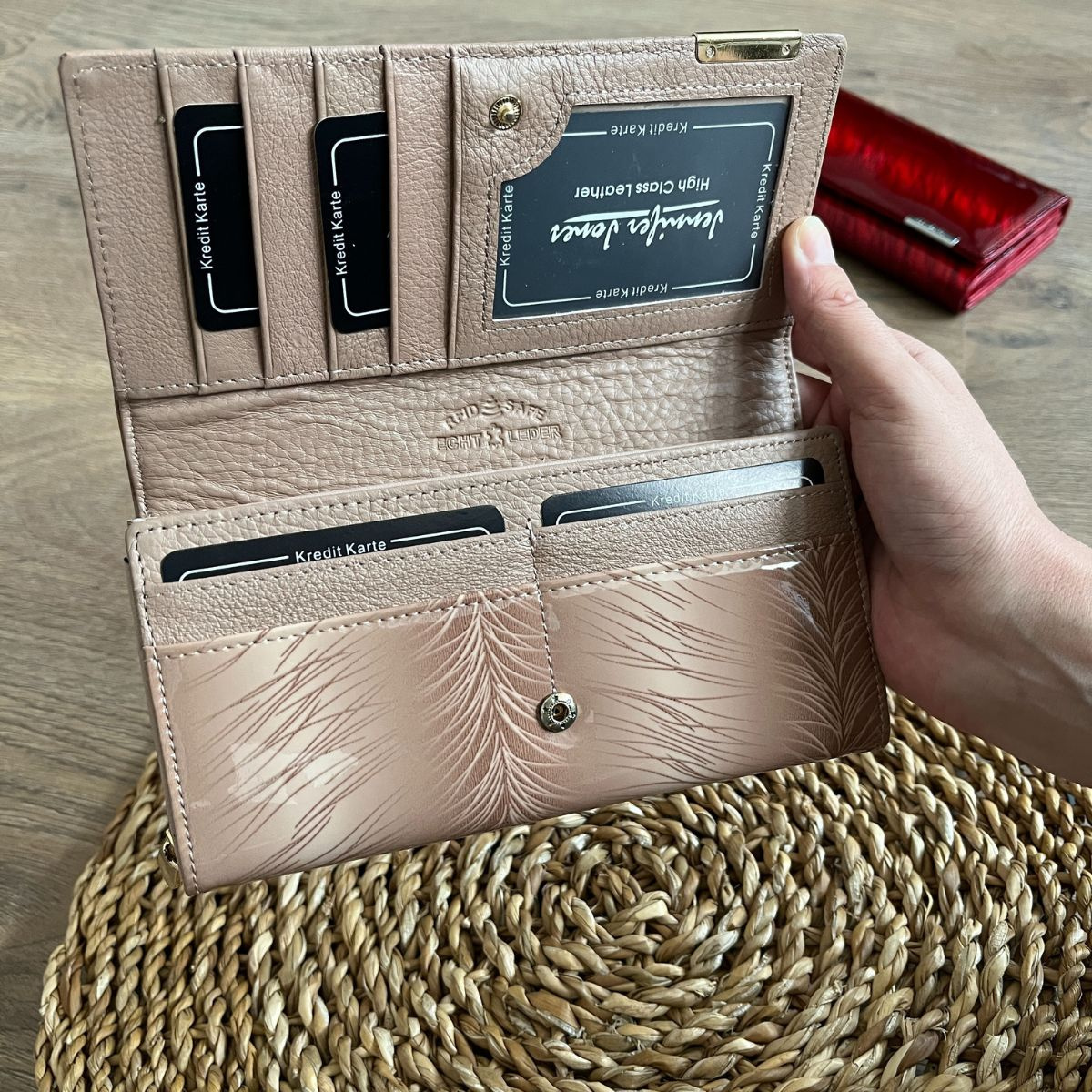 Dámska kožená peňaženka béžová BALERE