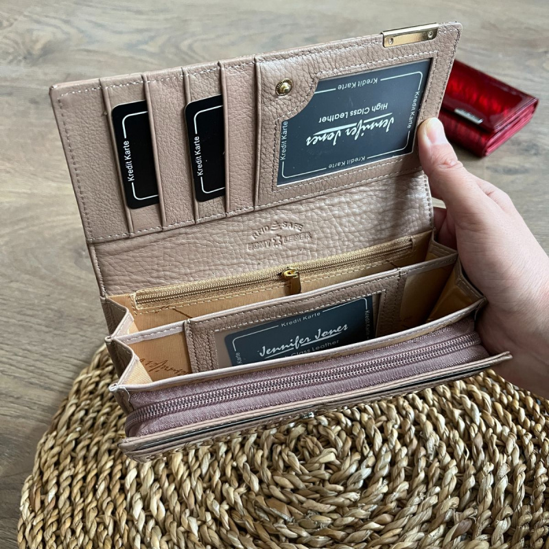 Dámska kožená peňaženka béžová BALERE