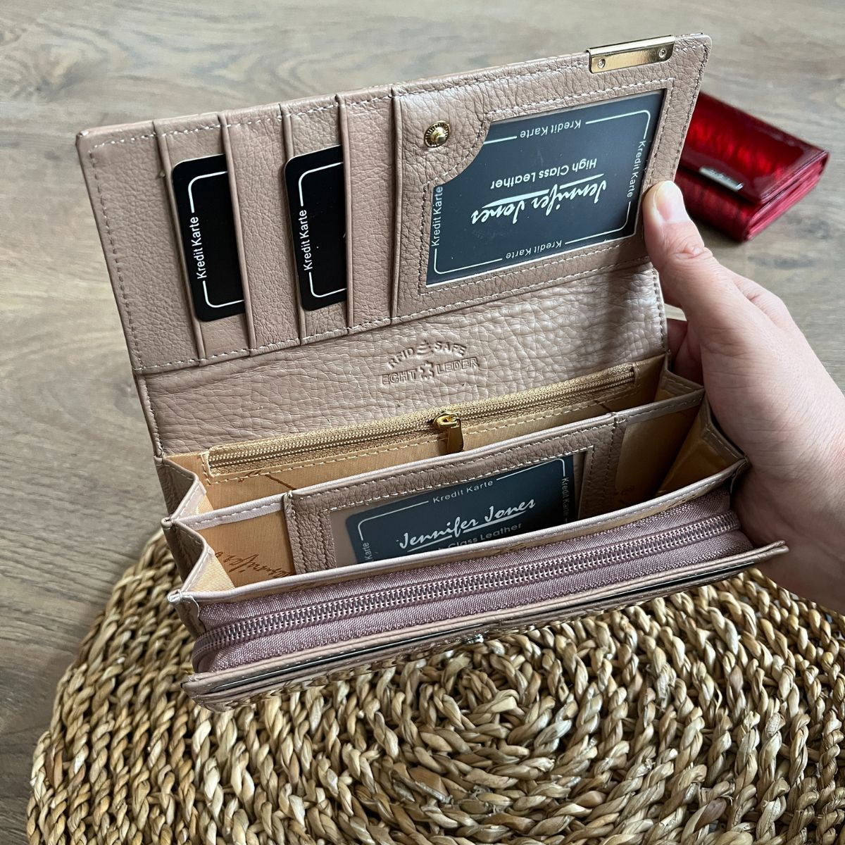 Dámska kožená peňaženka béžová BALERE