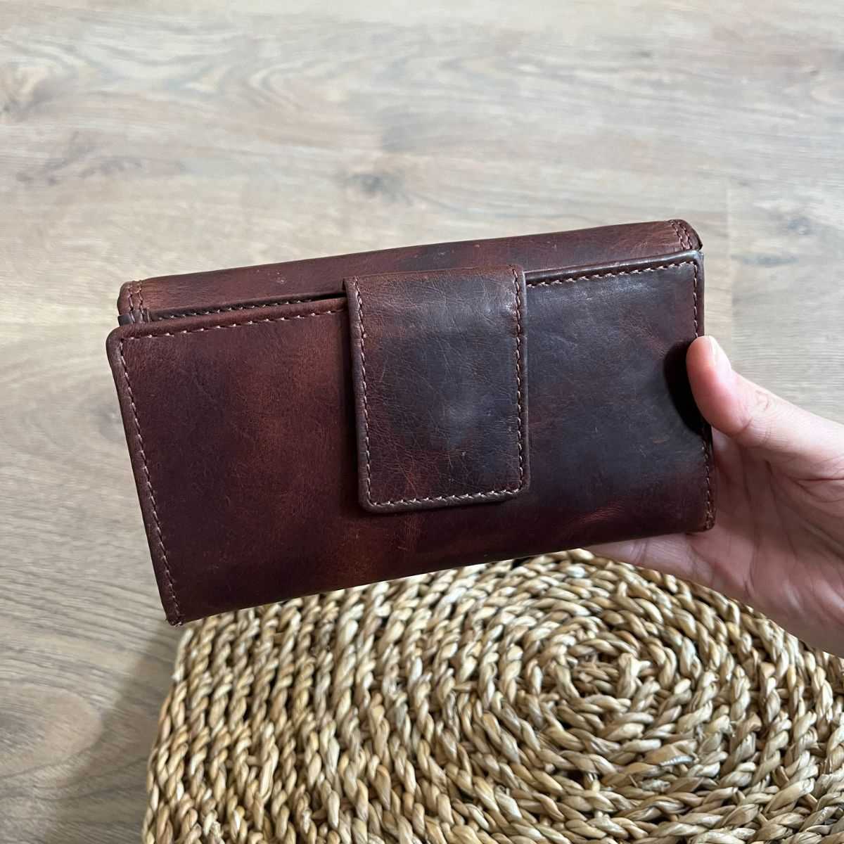 Dámska kožená peňaženka hnedá BIRGIT