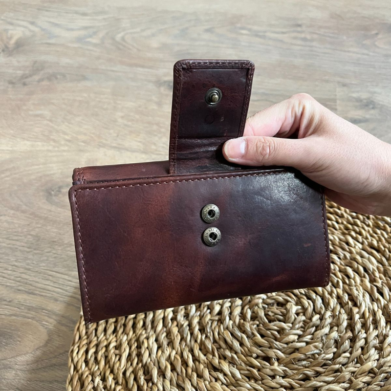 Dámska kožená peňaženka hnedá BIRGIT