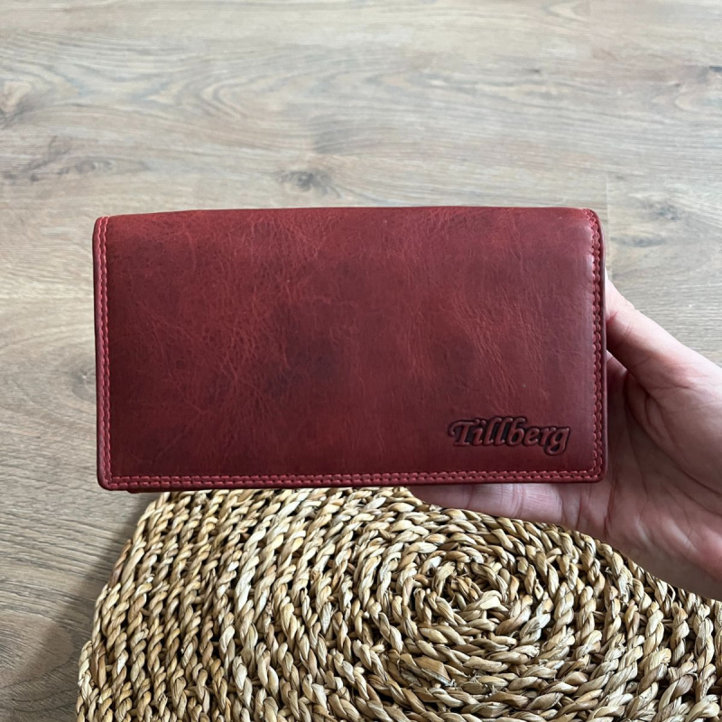 Dámska kožená peňaženka červená BRETTA