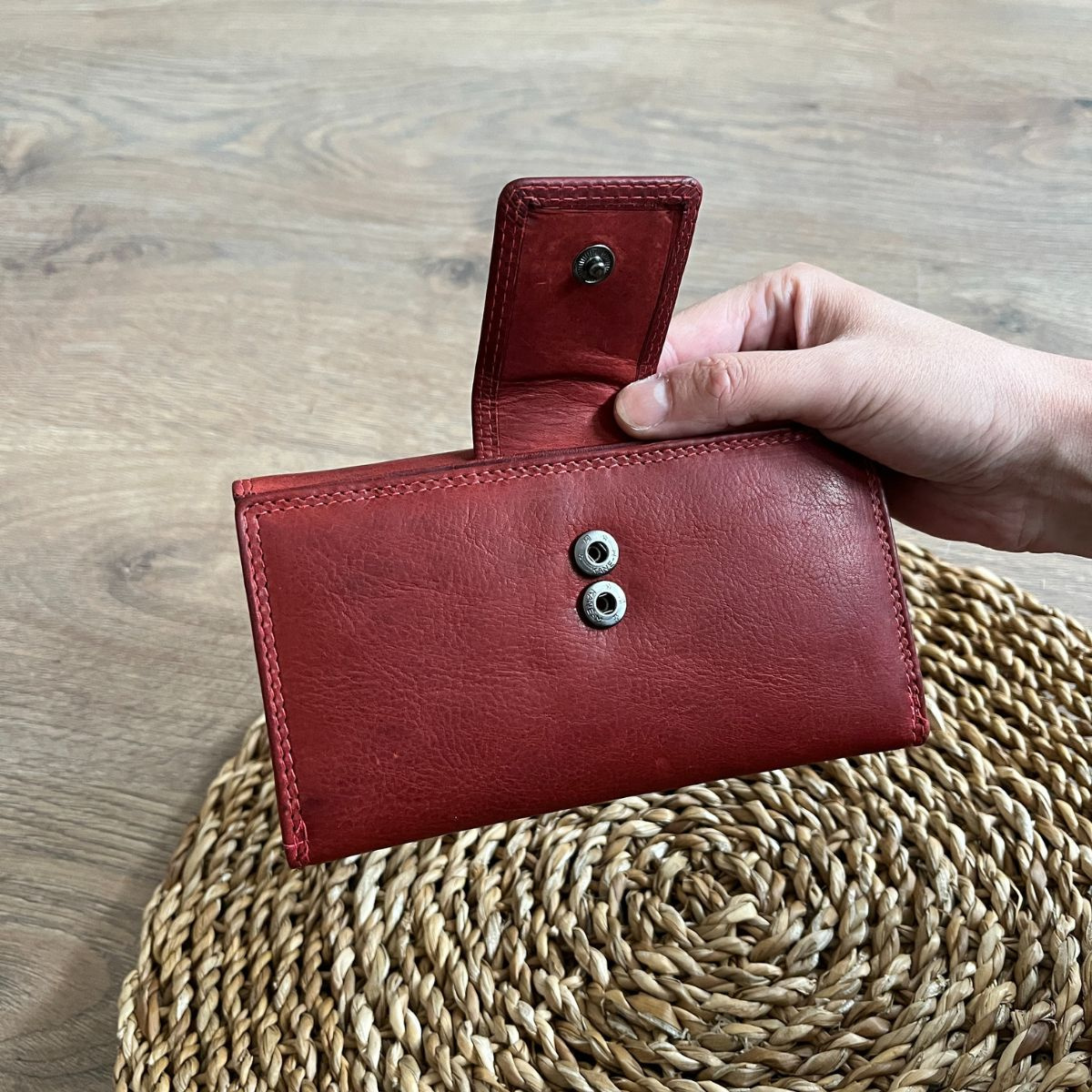 Dámska kožená peňaženka červená BRETTA