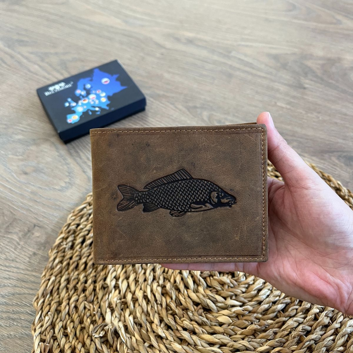 Pánska kožená peňaženka hnedá MIRON