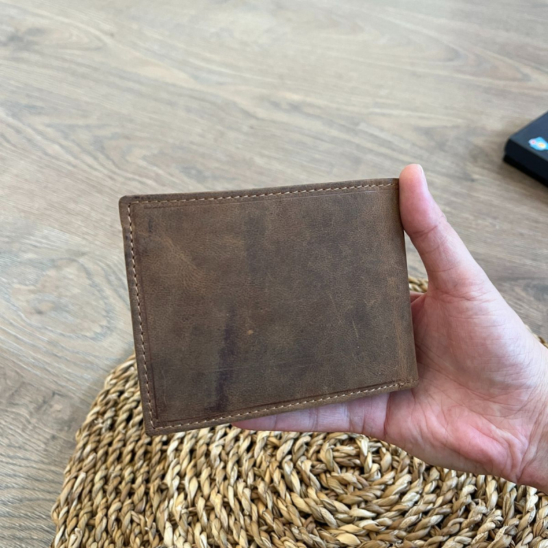 Pánska kožená peňaženka hnedá MIRON