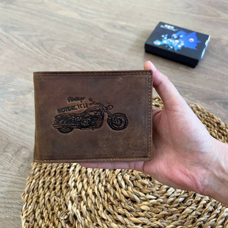 Pánska kožená peňaženka hnedá TARIK