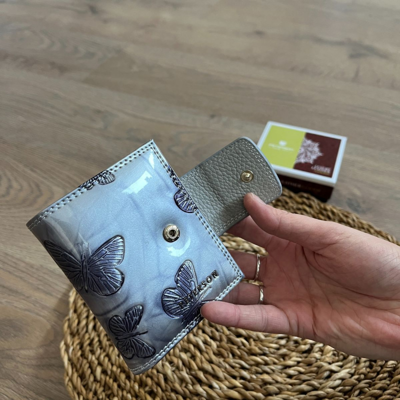 Dámska kožená peňaženka strieborná ADITA