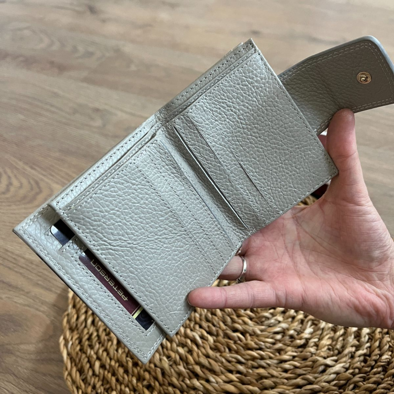 Dámska kožená peňaženka strieborná ADITA