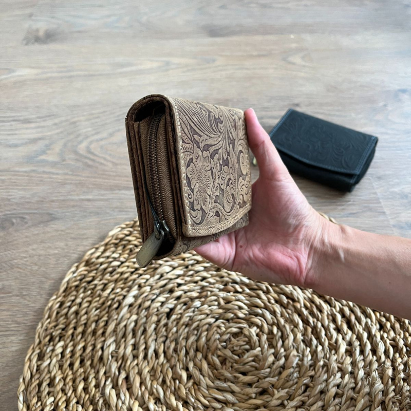 Dámska kožená peňaženka tan HERTA