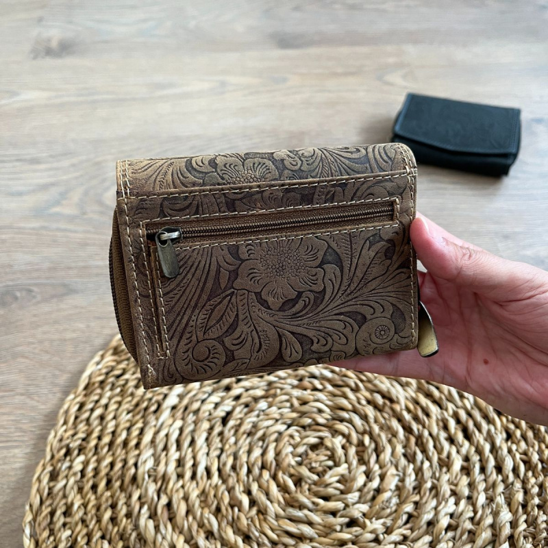 Dámska kožená peňaženka tan HERTA