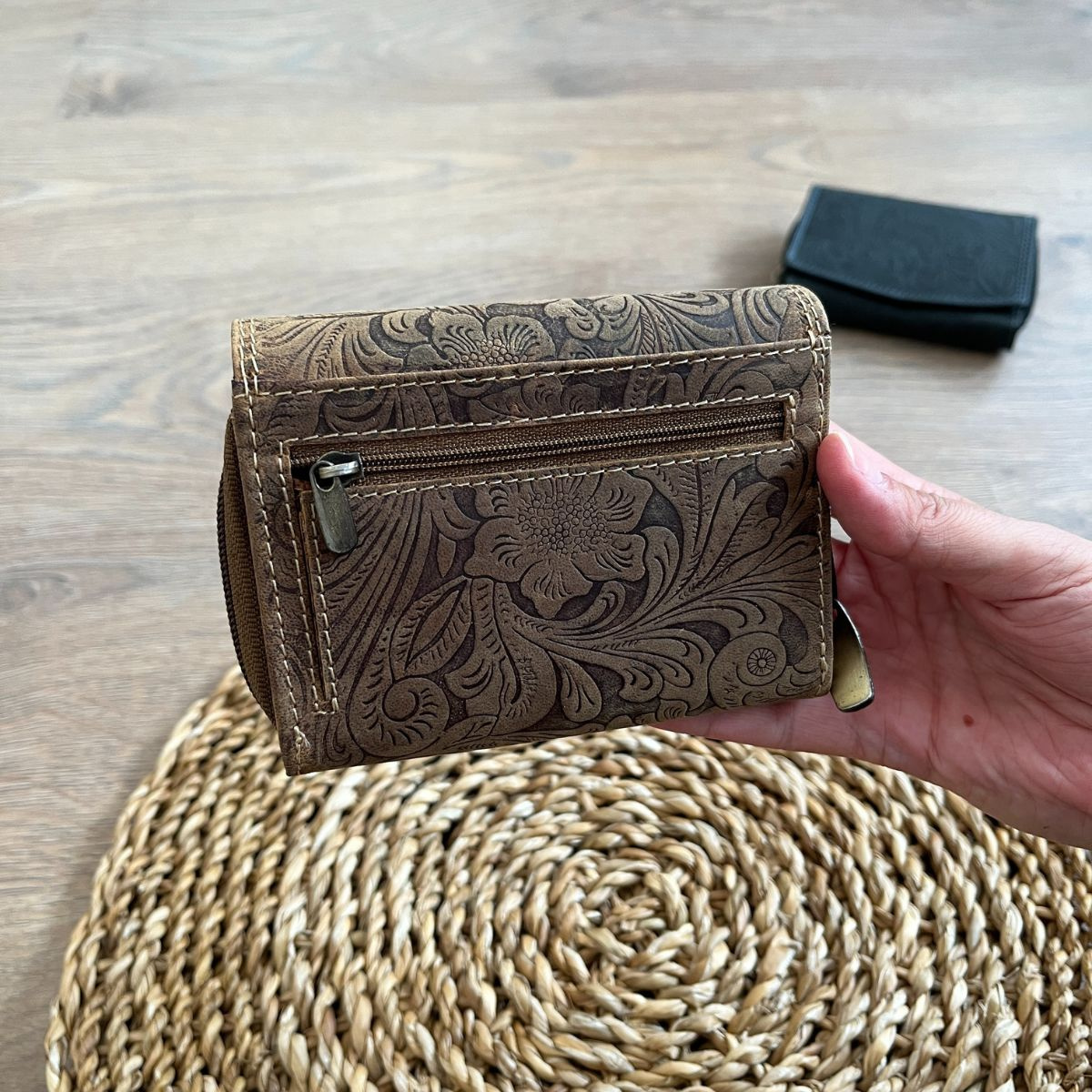 Dámska kožená peňaženka tan HERTA