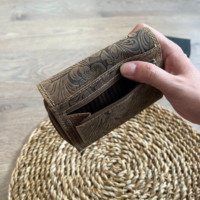 Dámska kožená peňaženka tan HERTA