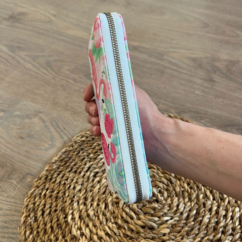 Dámska farebná peňaženka FLAMINGO