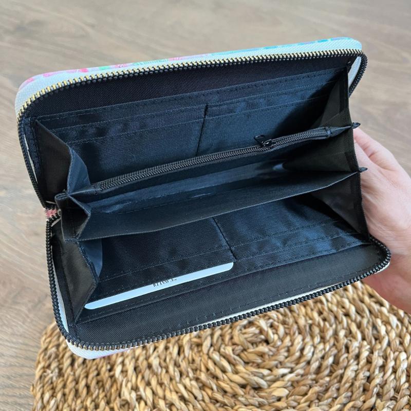 Dámska farebná peňaženka FLAMINGO