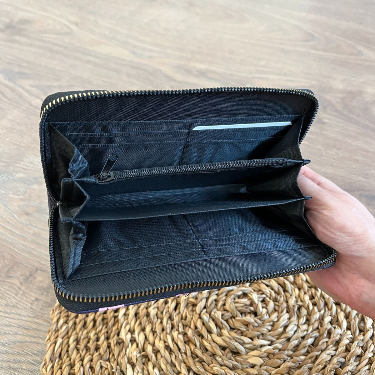 Dámska tmavomodrá peňaženka PINK FLAMINGO