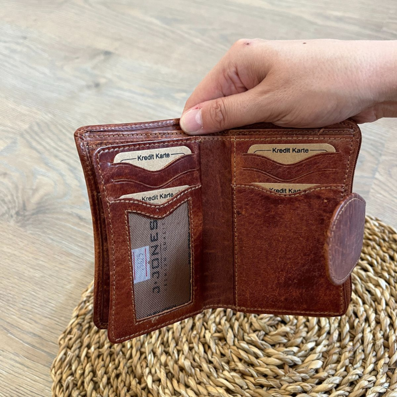 Dámska kožená peňaženka koňaková ANTONIA