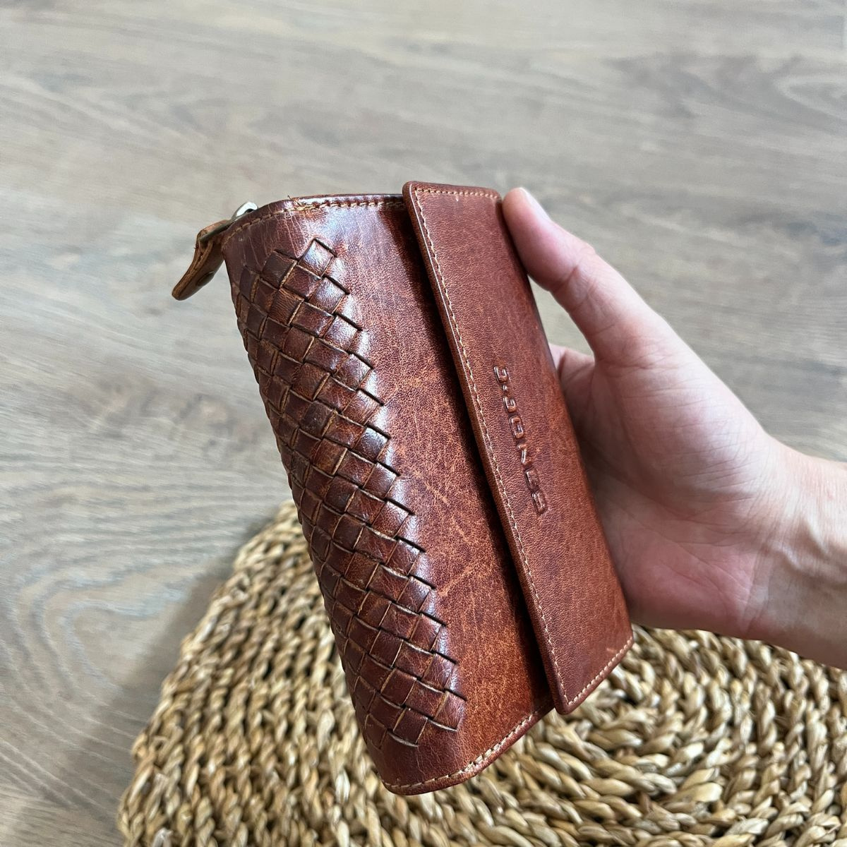 Dámska kožená peňaženka koňaková ANAIS