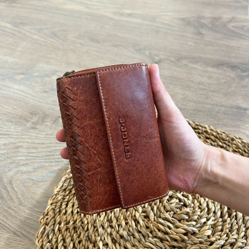 Dámska kožená peňaženka koňaková ANAIS