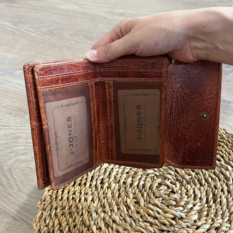 Dámska kožená peňaženka koňaková ANAIS