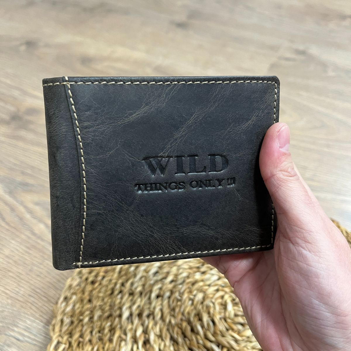 Pánska kožená peňaženka hnedá (tmavohnedá)