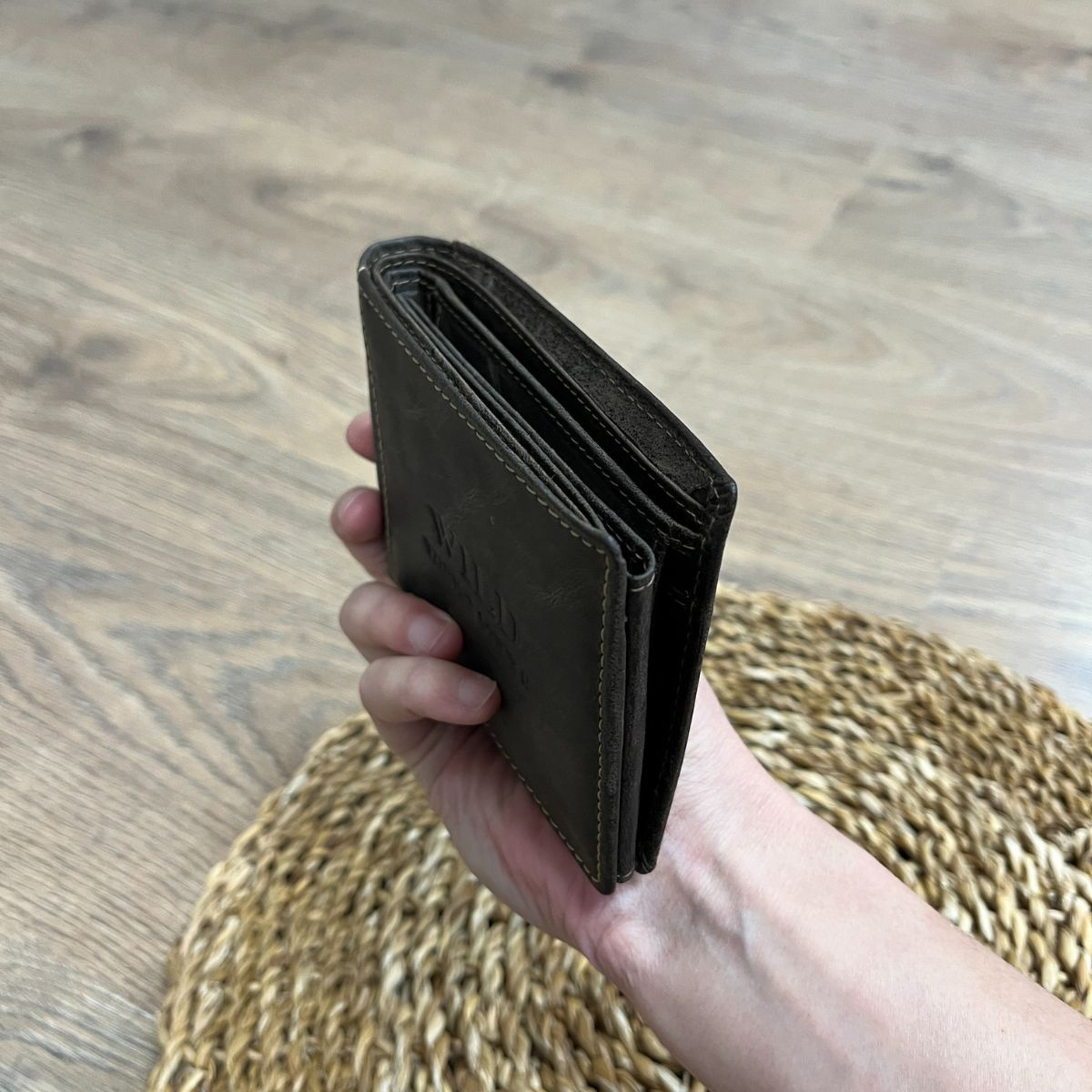 Pánska kožená peňaženka hnedá REMUS