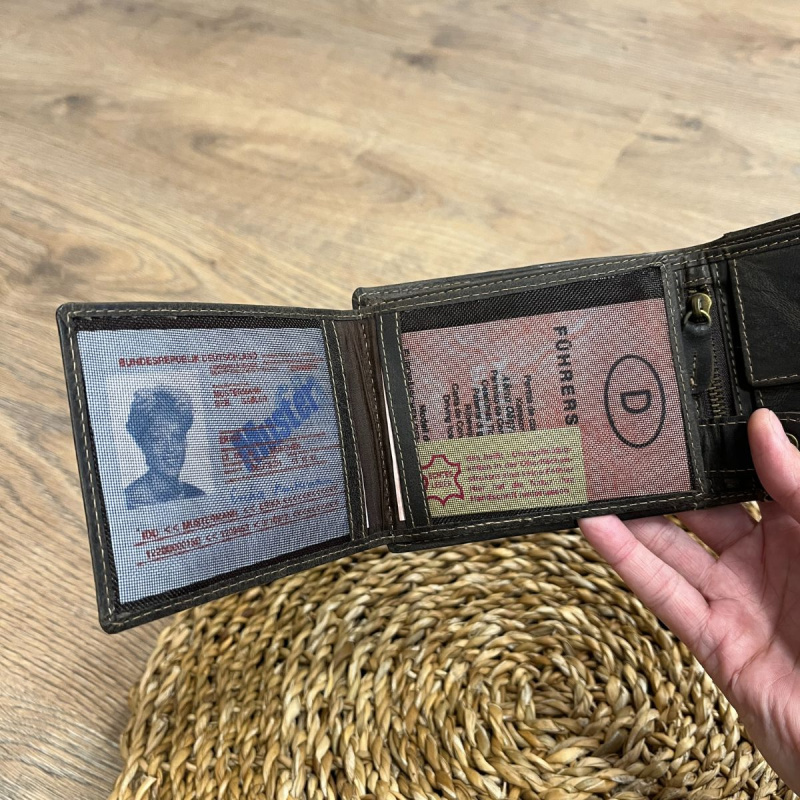 Pánska kožená peňaženka hnedá REMUS