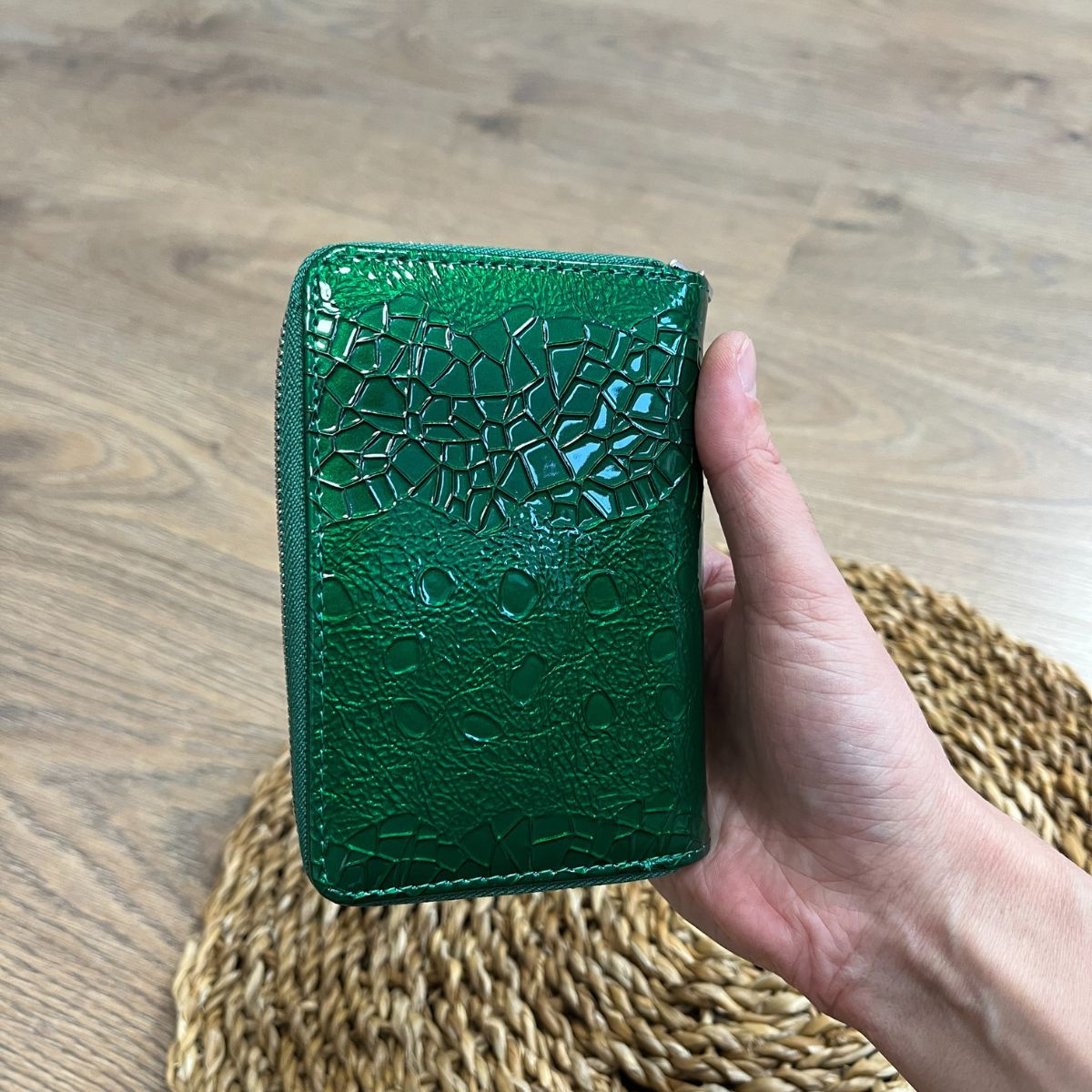 Dámska kožená peňaženka zelená FLAVIA