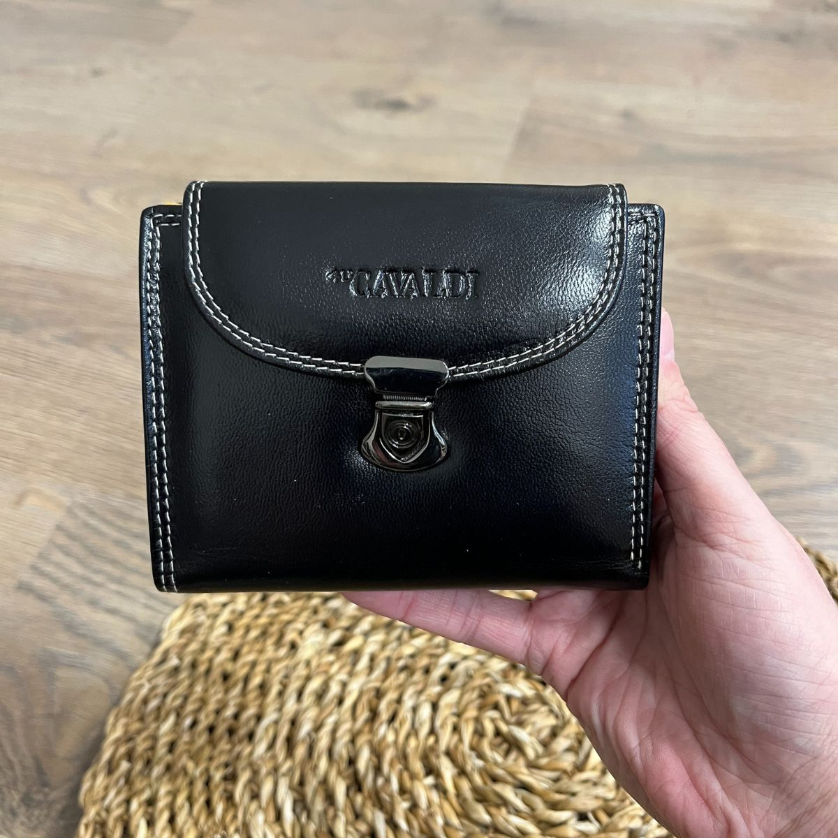 Dámska kožená peňaženka čierna TESSA