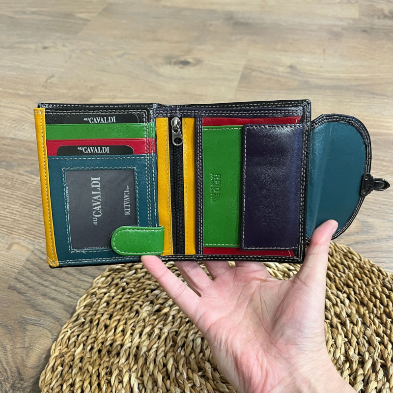 Dámska kožená peňaženka čierna TESSA