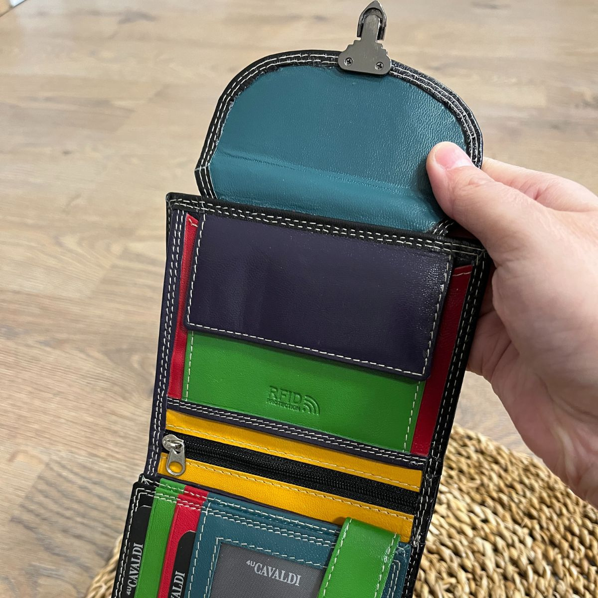 Dámska kožená peňaženka čierna TESSA