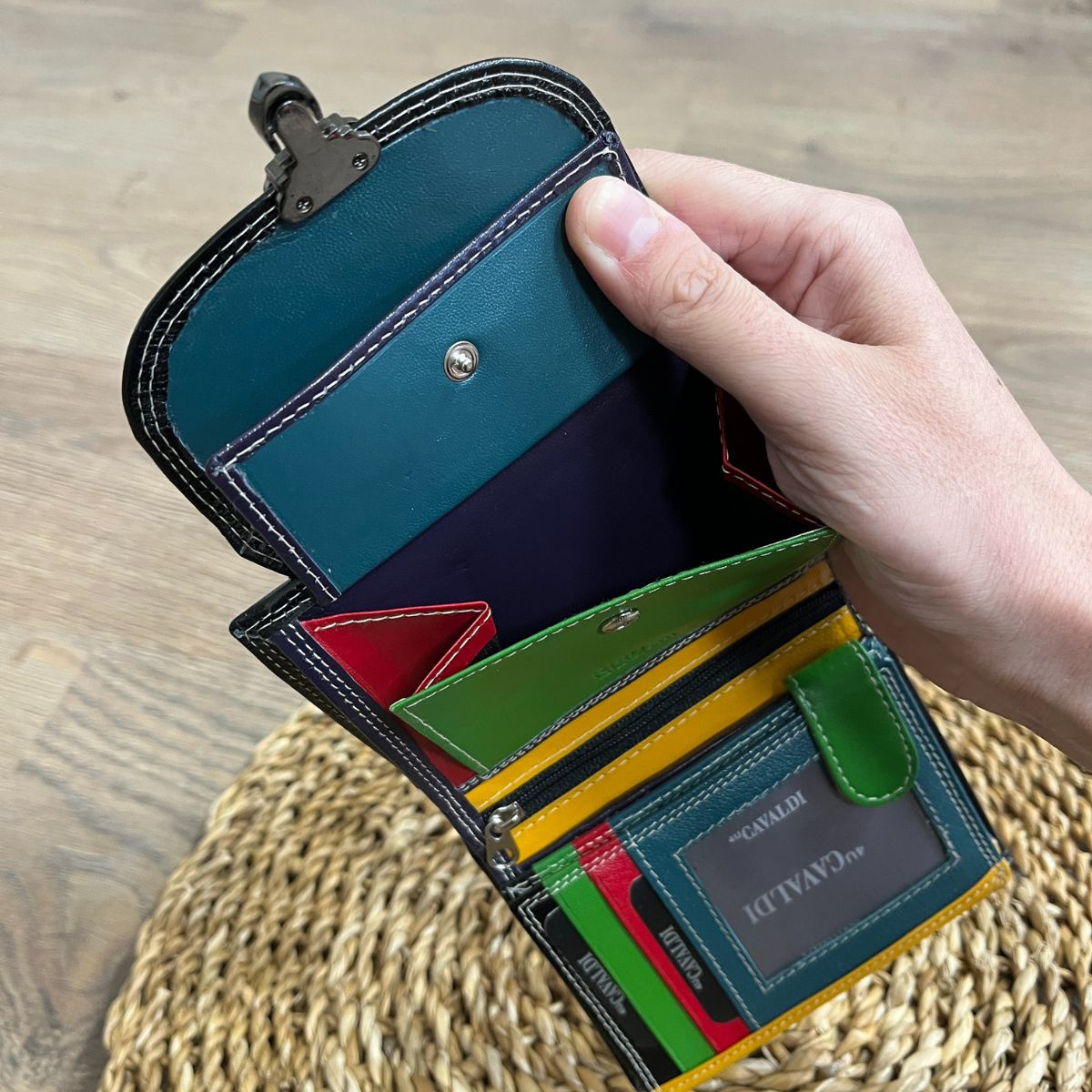 Dámska kožená peňaženka čierna TESSA