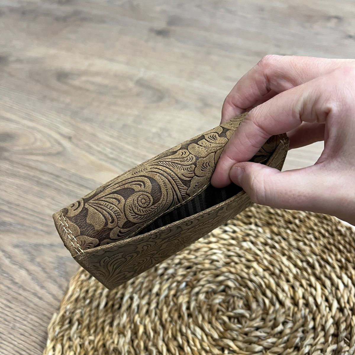 Dámska kožená peňaženka tan KINGA