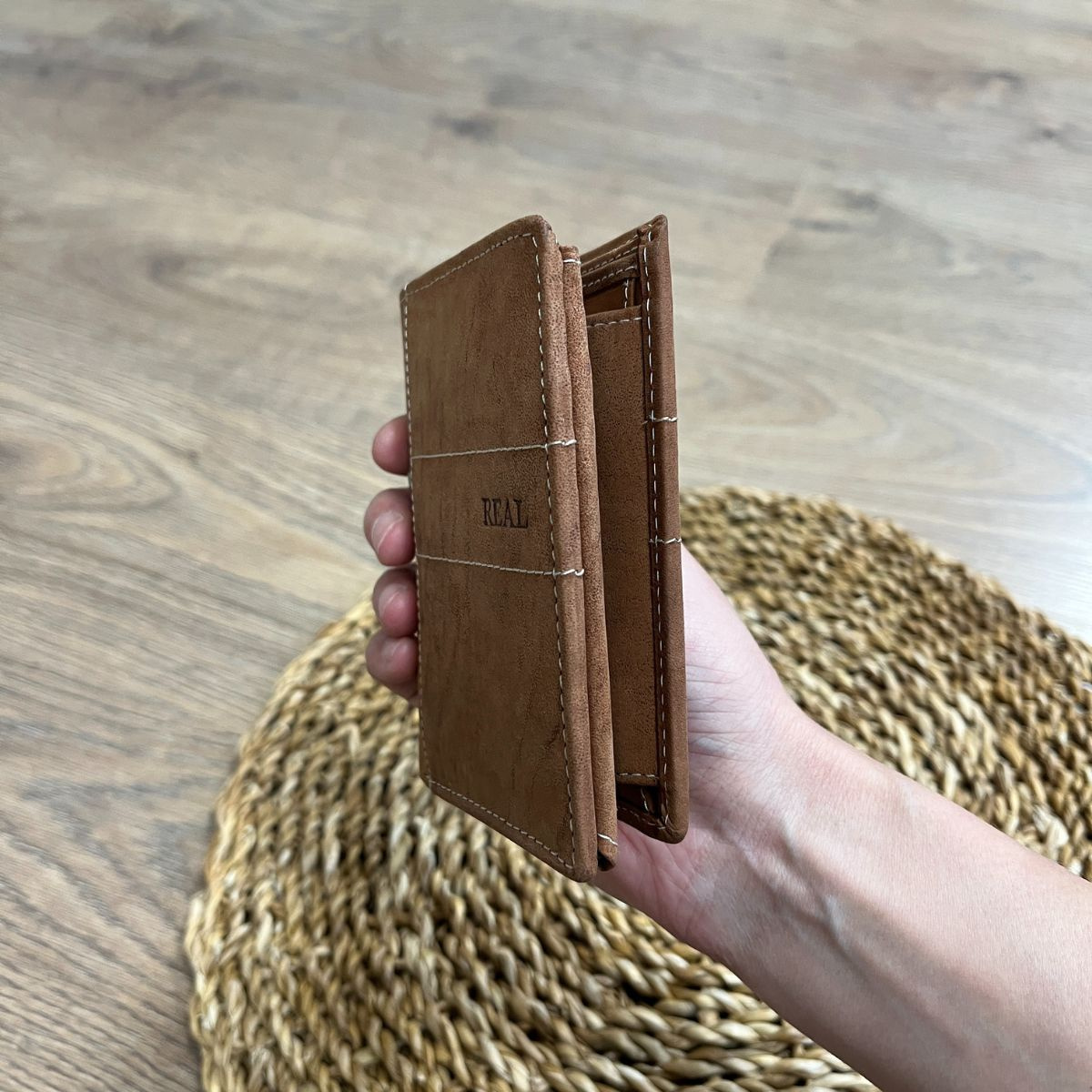 Pánska kožená peňaženka tan TARAS