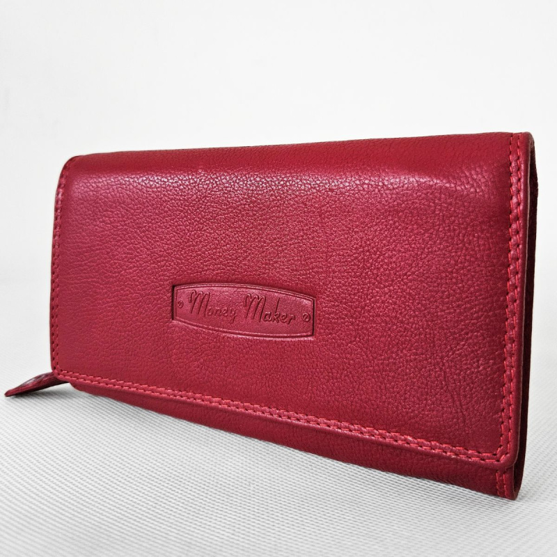 Červená dámska kožená peňaženka FREYA